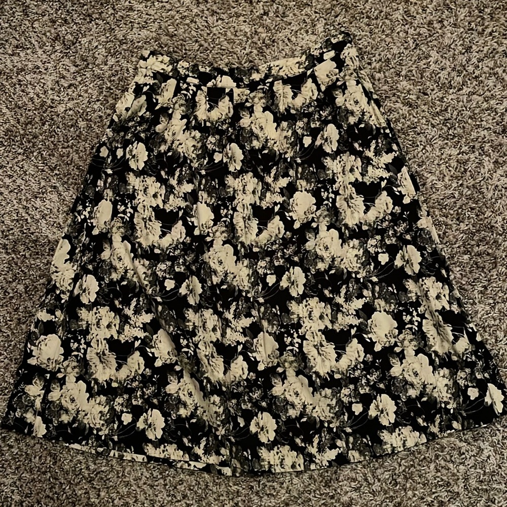 Floral midi skirt